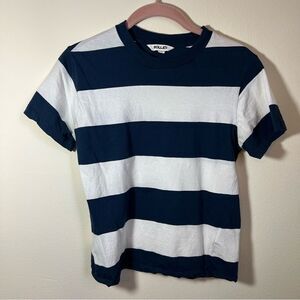 ✨ Rolla’s Women’s Navy Blue & White Striped Top Mediun